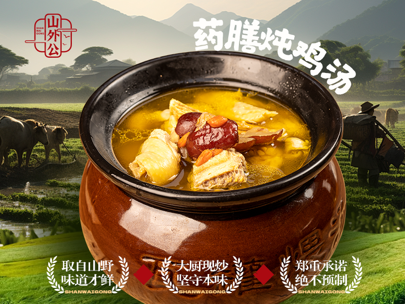 药膳炖鸡汤